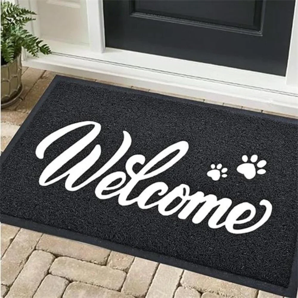 Door Mat Welcome,Outdoor/Indoor Heavy Duty NonSlip Doormat for FrontDoor Entance